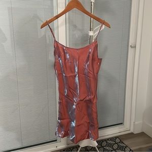 VRG Girl 90's iridescent Mini Dress // Rose